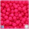 BeadTin Magenta Neon Bright 10mm Faceted Round Plastic Craft Beads (225pcs)